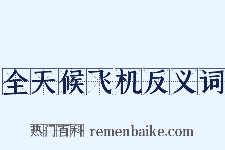 全天候飞机反义词是什么意思的图片